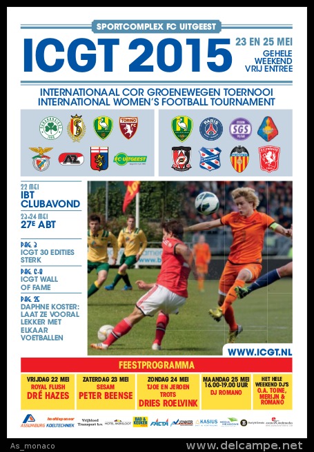 Programme Football Tournoi Feminin (Pays Bas) Avec Paris Saint Germain PSG - Libros