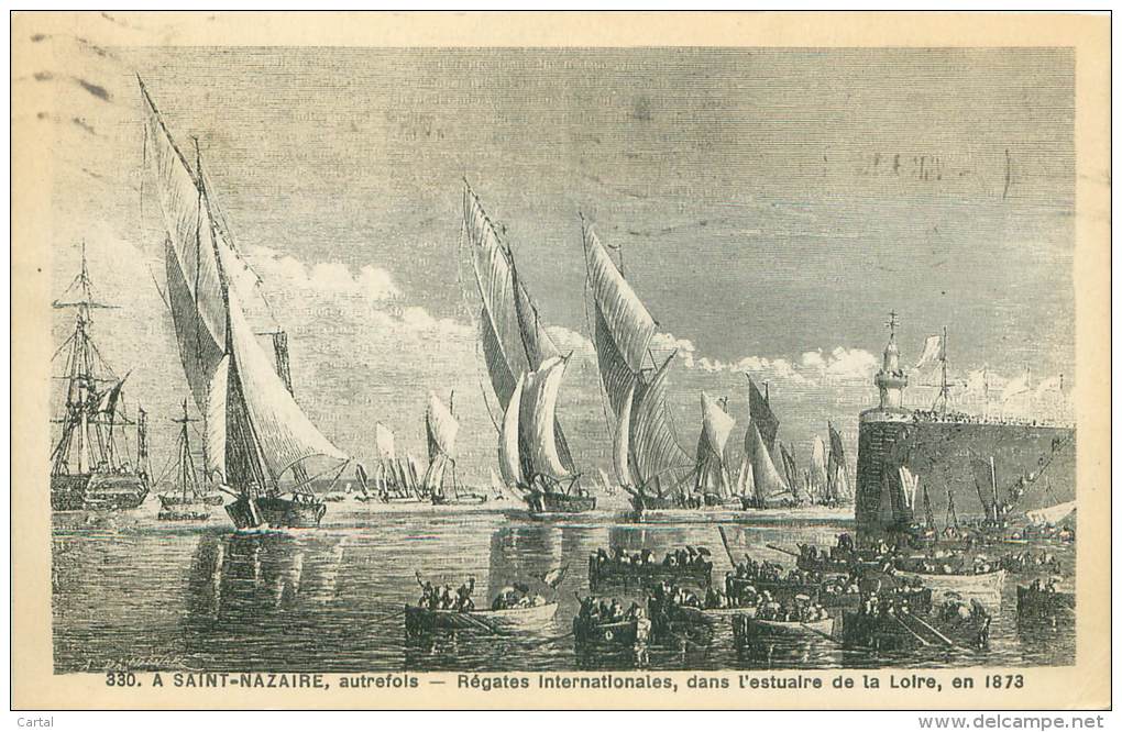 44 - A SAINT-NAZAIRE, Autrefois - Régates Internationales, Dans L'estuaire De La Loire, En 1873 - Saint Nazaire