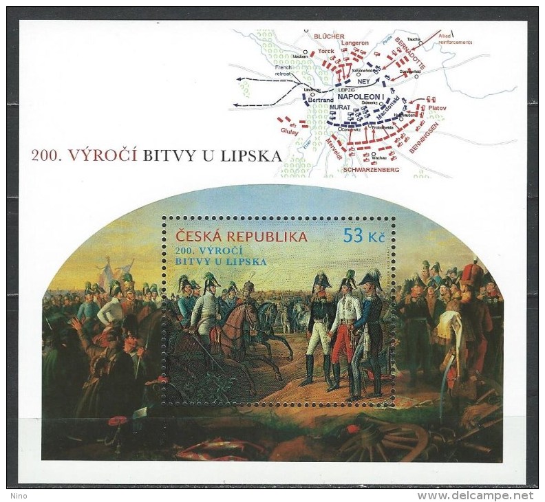 Czech. Rep. Scott # 3588 MNH S/sheet. 200th. Anniv. Battle Of Leipzig.  2013 - Blocks & Sheetlets