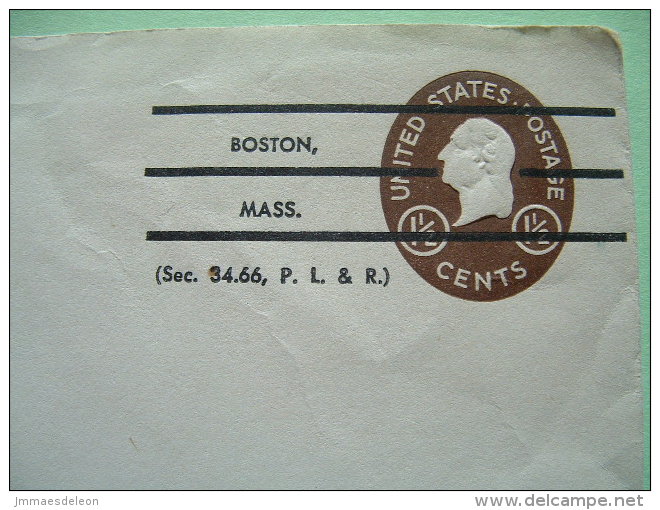 USA 1926 Stationery To Peabody - Washington - Nice Boston Precancelled - 1921-40