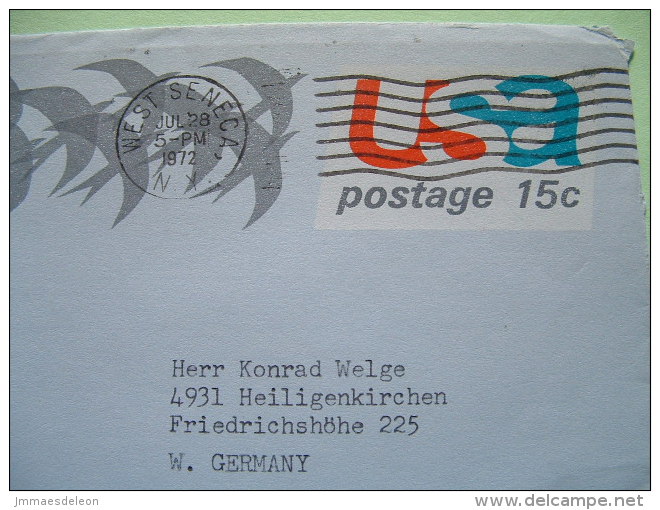 USA 1972 Stationery To Germany - Birds - 1961-80