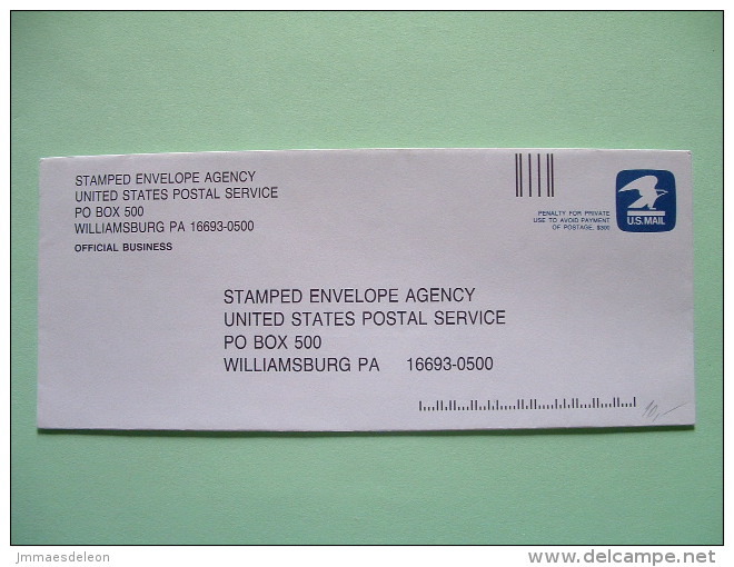USA 1991 Stationery To Williamsburg - Eagle - 1981-00