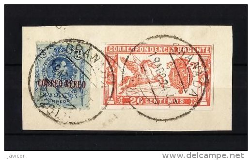 1925 Pegaso Sin DENTAR Y Alfonso XIII Medallon - Sin Dentar VC 75,00€ - Usados