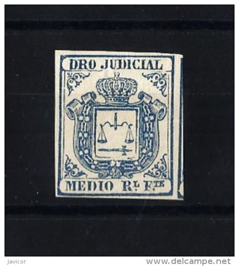 1864 Fiscales 1/2 REAL Puerto Rico, Filipinas Y Excolonia Española ALTO VALOR! - Kuba (1874-1898)