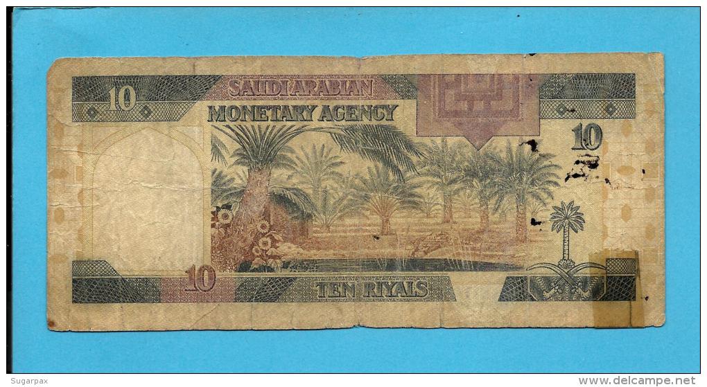 SAUDI  ARABIA - 10 RIYALS - 1983 - Pick 23.c -  Sign. 5 - King Fahd - 2 Scans - Arabie Saoudite