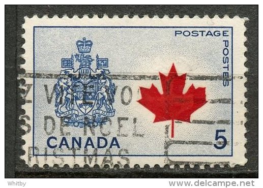 Canada 1966 5 Cent Canada Coat Of Arms Issue #429ai - Oblitérés