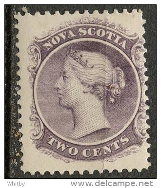 Nova Scotia 1860 2 Cent  Queen Victoria Issue #9  MNH - Ungebraucht