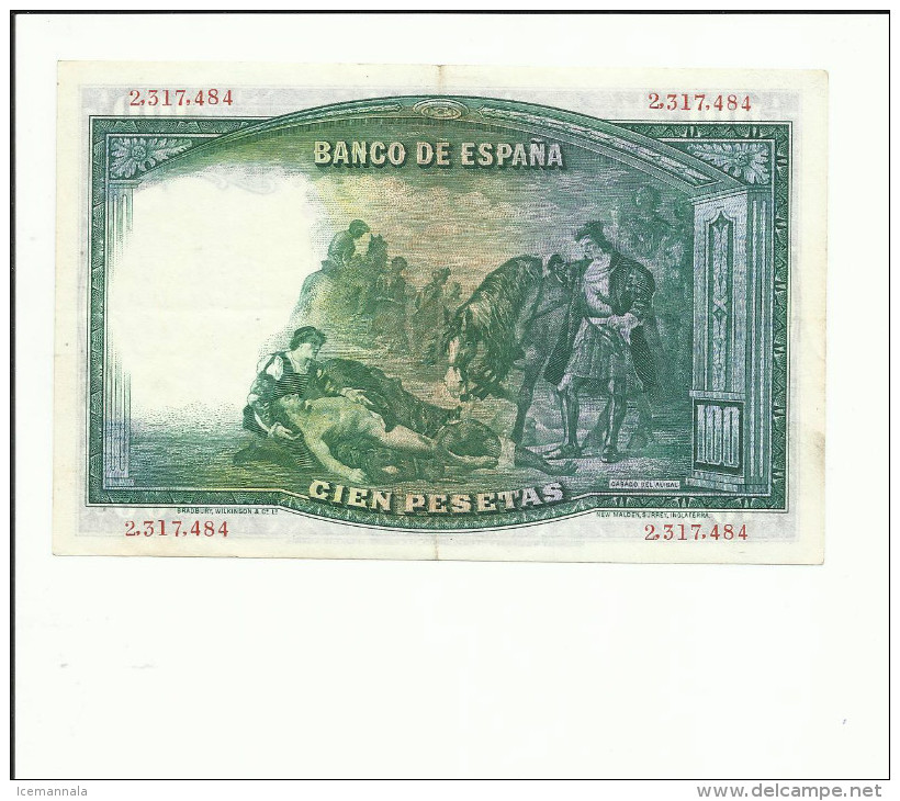 BILLETE 100 PESETAS 1931 - 100 Peseten