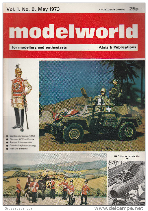 DC1) MODELLISMO MODELWORLD MAY 1973 ALMARK PUBLICATIONS GARDES DU CORPS 1900 CONDOR LEGION MARKING ECC - Grande-Bretagne