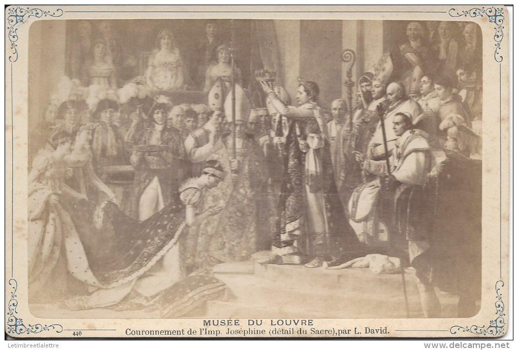 Musée Du Louvre, Couronnement De L'Imp, Joséphine ( Détail Du Sacre ) Par L. David ( 1898 ) - Musées