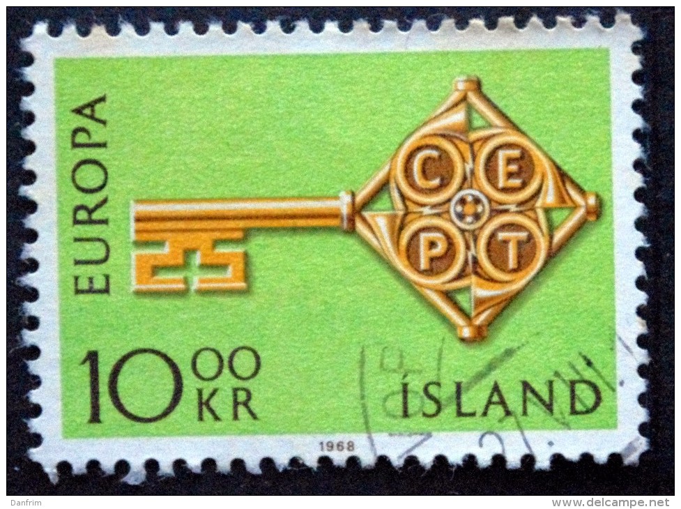 Iceland 1968 EUROPA MiNr.418 ( Lot B 1676 ) - Gebruikt