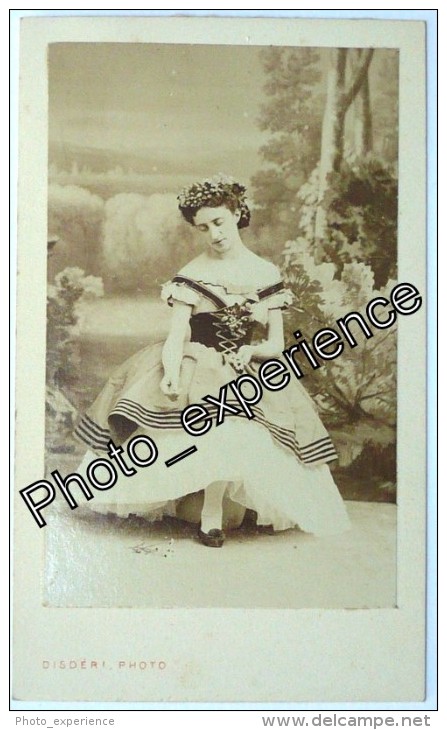 Photo DISDERI Cdv XIX Femme Artiste Russe Danse Opéra Russian Women 1860 PARIS - Anciennes (Av. 1900)