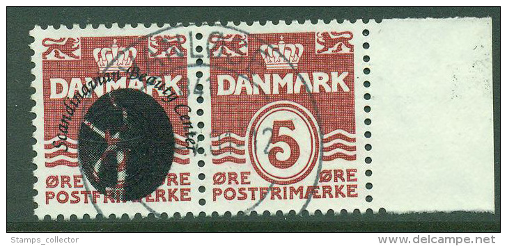 Se-Tenant. Danish Advertisement. Overprint Scandinavian Beautycenter On 5 Øre, PRAGT Cancelled, - Carnets