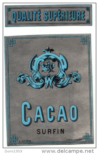 Etiquette  Ancienne De Cacao .Després Vers 1870 - Rhum