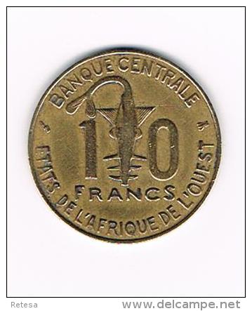 ***  WEST AFRICAN STATES  10 FRANCS  1997 - Centrafricaine (République)