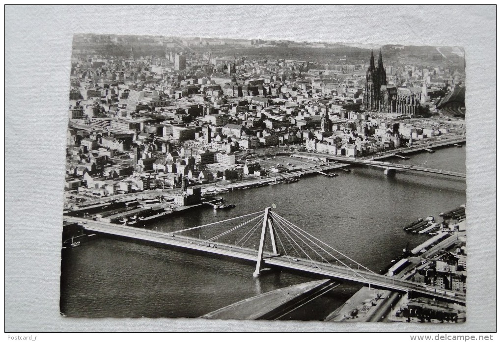 Germany Köln Am Rhein Luftbild Mit Severinsbrücke Und Dom  A 24 - Köln