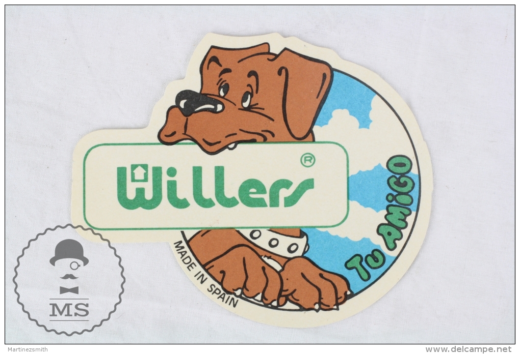 Willers Dog Care  Your Friend Dog -  Made In Spain  Advertising Sticker - Pegatinas