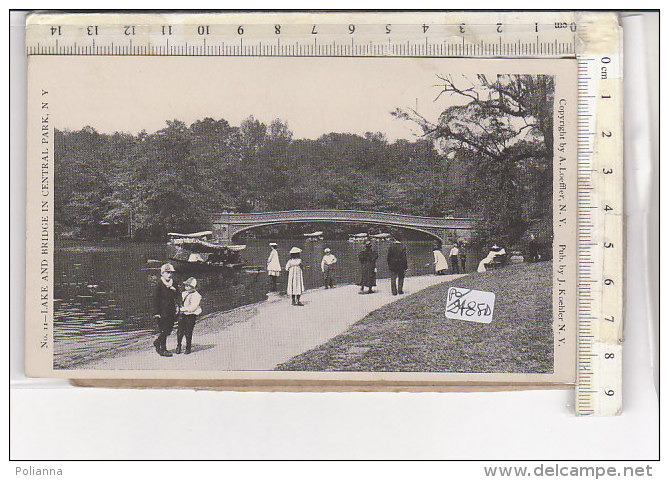 PO2484D# NEW YORK - CENTRAL PARK - LAKE AND BRIDGE Ed.J.Koehler  No VG - Central Park