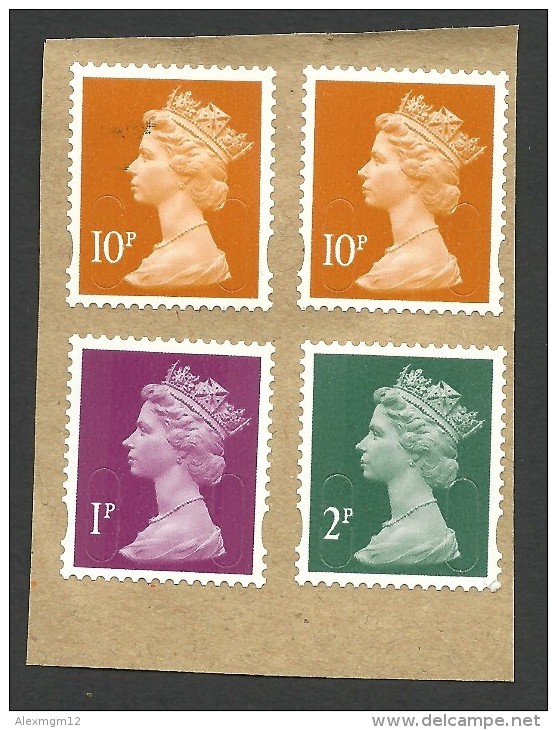 Great Britain, 4 Stamps, Used. - Machins