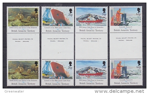 British Antarctic Territory 1991 Launch Of The RRS James Clark Ross 4v Gutter ** Mnh (22881) - Unused Stamps