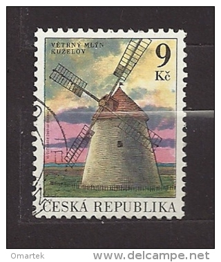 Czech Republic  Tschechische Republik  2001 ⊙ Mi 305 Sc 3157 Stone Windmill In Kuzelov. C1 - Oblitérés