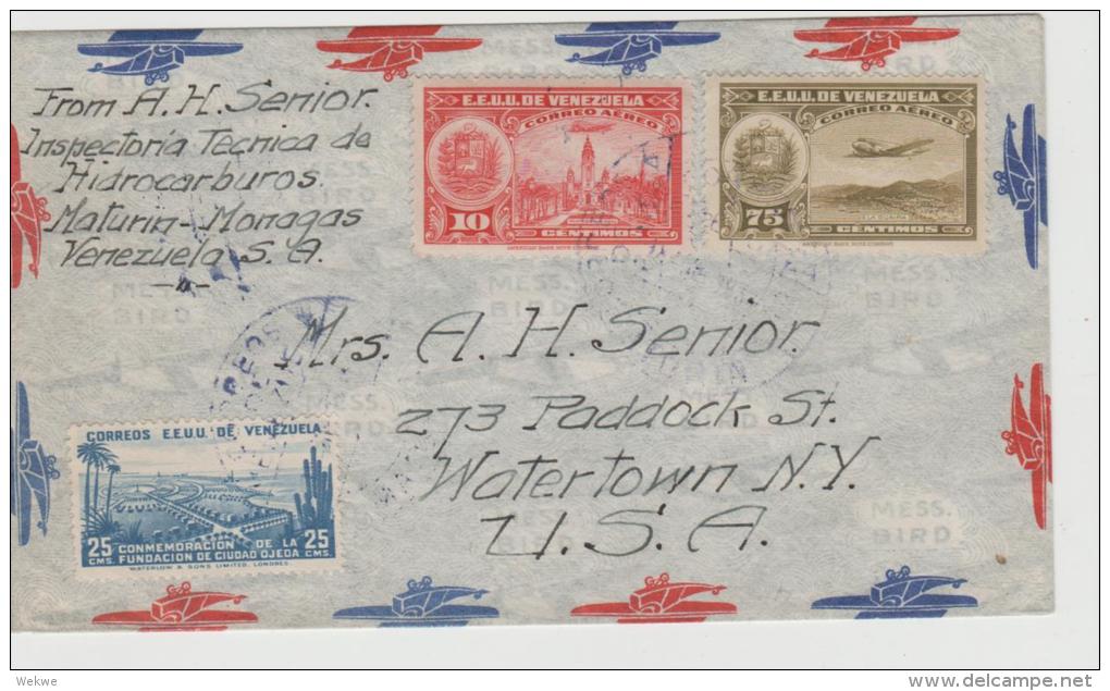 Ven074/  VENEZUELA - Brief (cover) Flugpost In Die USA 1939 - Venezuela