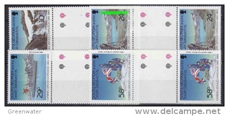 South Georgia 1989 Combined Services Expedition 4v Gutter ** Mnh (22886) - Georgia Del Sud