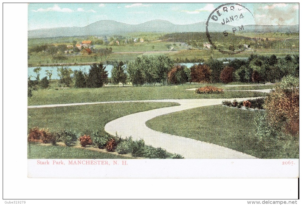 UNITED STATES -  VINTAGE POSTCARD -NEW HAMPSHIRE:MANCHESTER STARK PARK CIRCULATED NO DATE STAMP MISSING REPOS4190 PUBL - Manchester