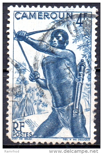 CAMEROUN 1946 Bowman - 4f - Blue FU - Used Stamps