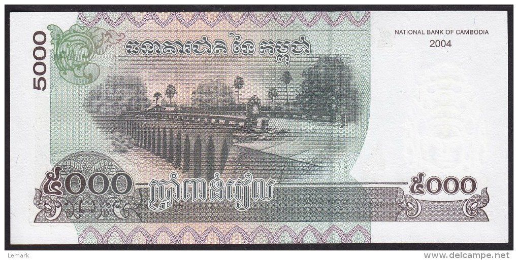 Cambodia 5000 Riels 2002 P55b UNC - Cambodia