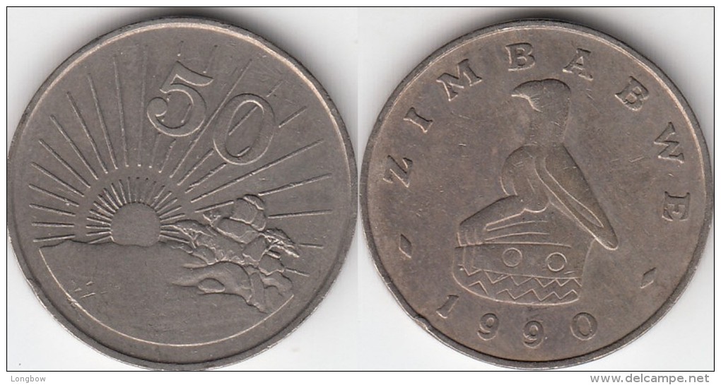 Zimbabwe 50 Cents 1990 Km#5 - Used - Zimbabwe