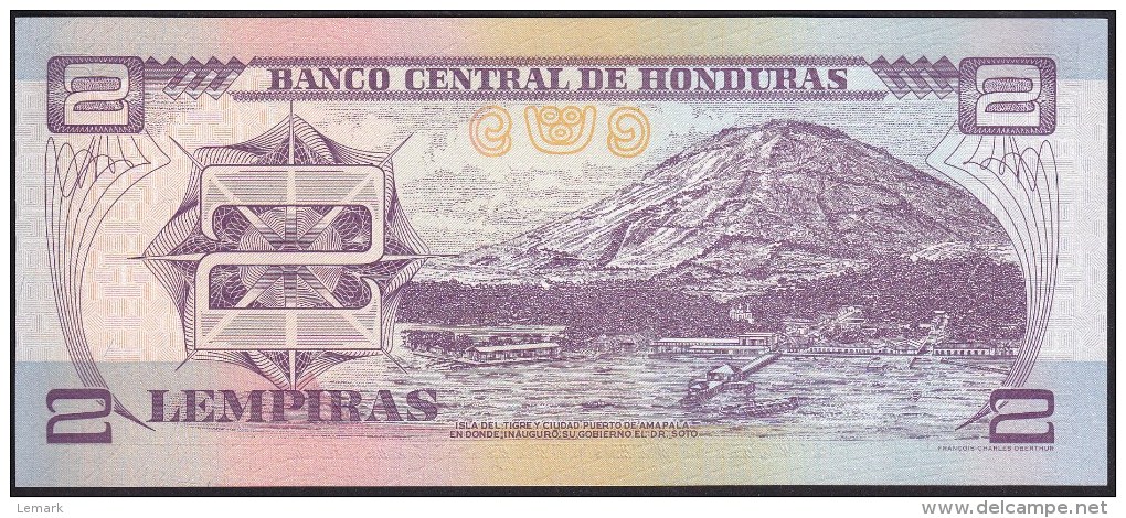 Honduras 2 Lempiras 2004 P80Ae UNC - Honduras