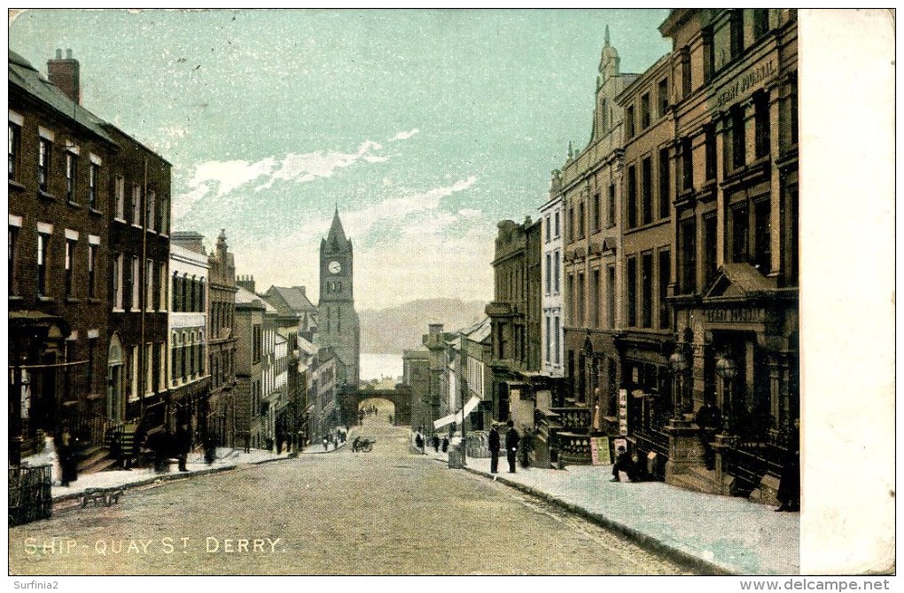 LONDONDERRY - DERRY - SHIP QUAY ST 1906  I190 - Londonderry