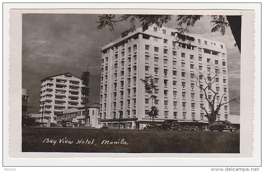 BAY VIEW HOTEL, Manila (Philippines / Filipinas). Vintage Postcard - Hoteles & Restaurantes