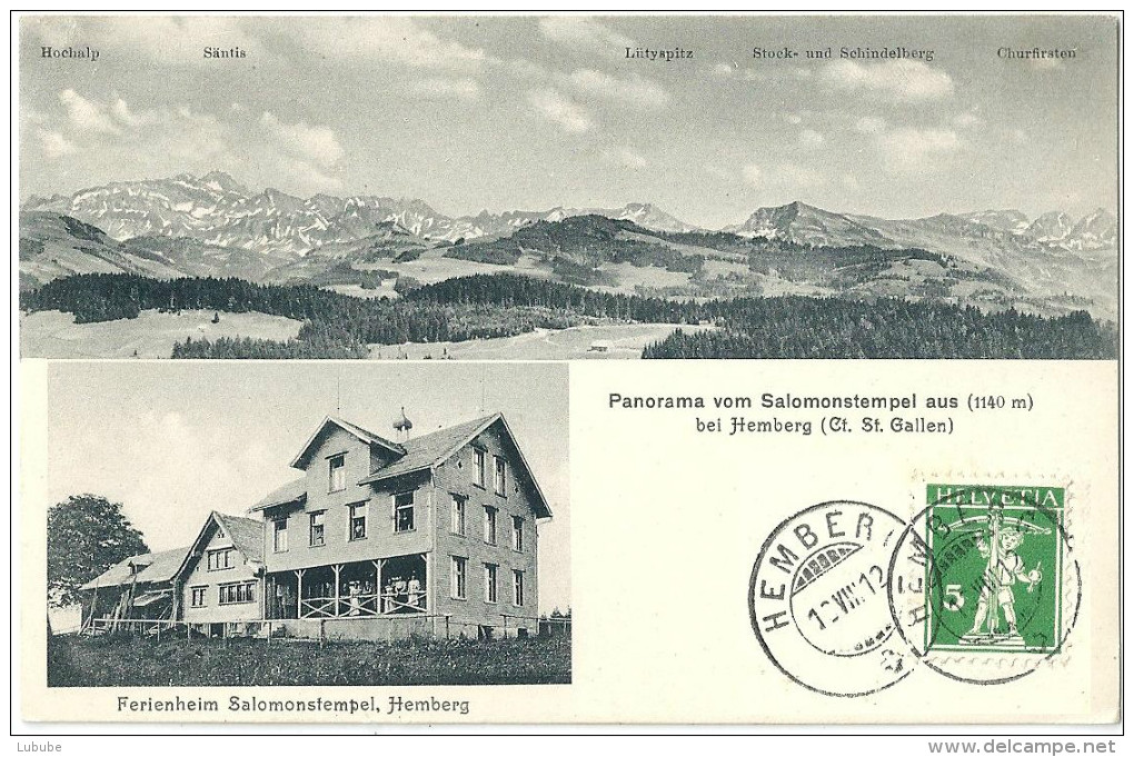 Hemberg - Panorama Vom Ferienheim Salomonstempel Aus           1912 - Hemberg