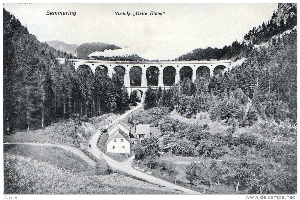 Viadukt Kalte Rinne Am Semmering, Karte Gel.1910 V.Semmering N.Wien - Andere & Zonder Classificatie