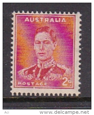 Australia 1937-49 King George VI Perforated 14x15, ASC 187 2d KGVI Red MNH - Ungebraucht