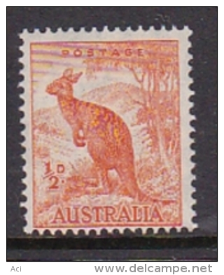 Australia 1937-49 King George VI Perforated 14x15, ASC 197 Half Penny Kangaroo MNH - Nuevos