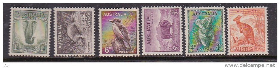 Australia 1937-49 King George VI, ASC 191-196 MNH - Nuevos