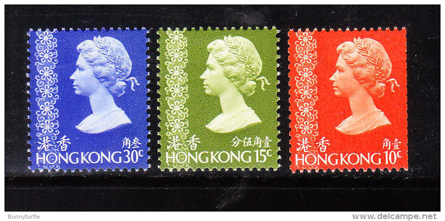 Hong Kong 1973 QE 3v MNH - Unused Stamps