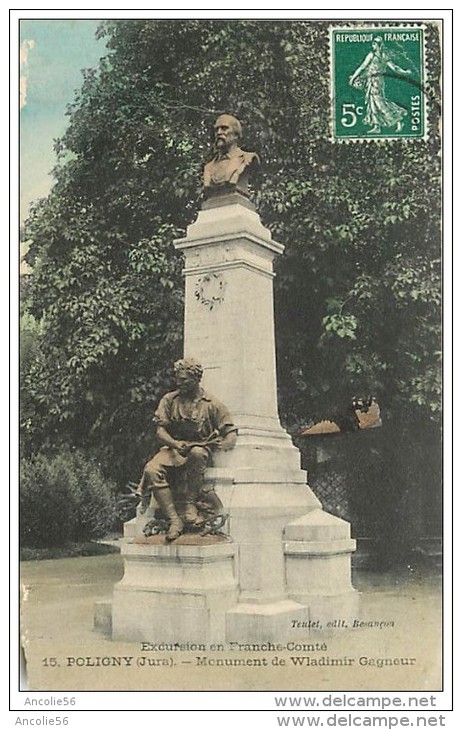 POLIGNY MONUMENT DE WLADIMIR GAGNEUR - Poligny