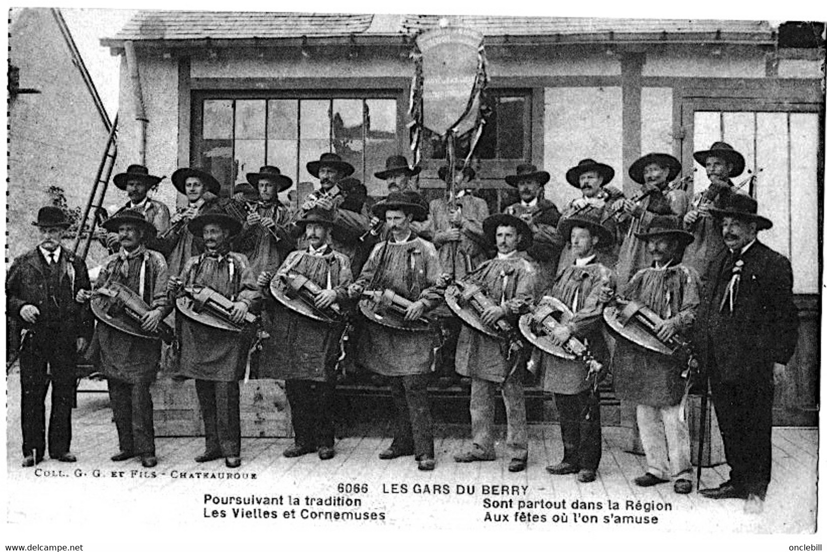 Chateauroux Berry Orchestre Vielles Cornemuses 1920 état Superbe - Chateauroux