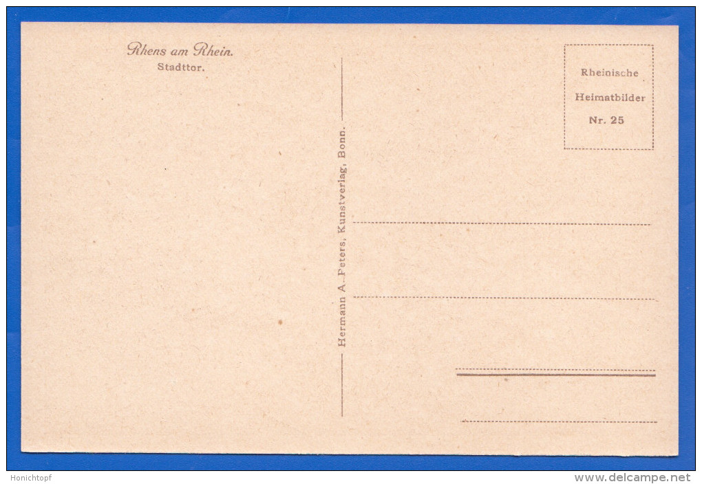Deutschland; Rhens Am Rhein; Stadttor - Autres & Non Classés