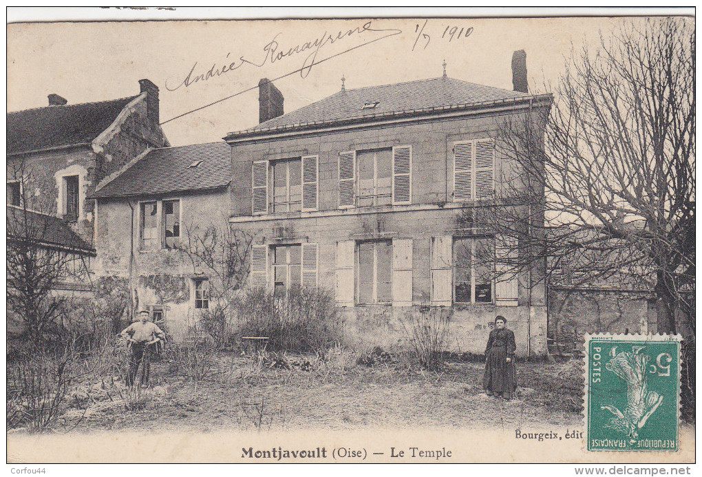 MONTJAVOULT : Le Temple - Thème Peu Courant - Montjavoult