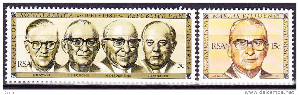 South Africa RSA -1981 - 20th Anniversary Of The Republic - Complete Set - Neufs