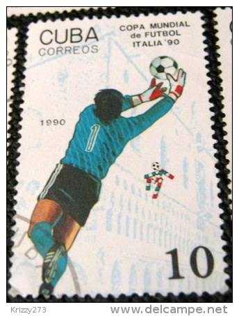 Cuba 1990 Football World Cup - Italy 10c - Used - Usati