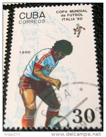 Cuba 1990 Football World Cup - Italy 30c - Used - Usati