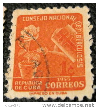 Cuba 1955 Tax For The National Council Of Tubercolosis Fund 1c - Used - Bienfaisance