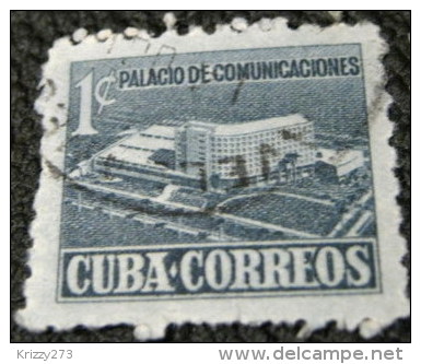 Cuba 1952 Tax For New Communications Building 1c - Used - Bienfaisance