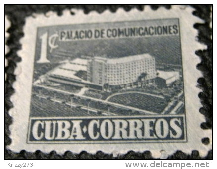 Cuba 1952 Tax For New Communications Building 1c - Used - Charity Issues